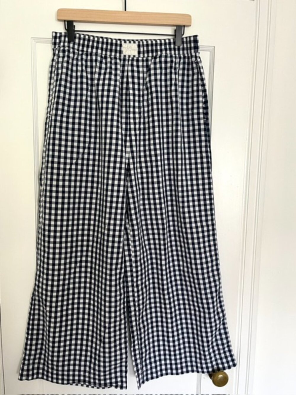 J Crew Wide Leg Gingham Lounge Pants | Size Medium